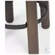 Weldon Dark Brown And Black Metal Counter Height Stool