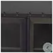 Gehry Dark Brown Metal 4 Cabinet Door Sideboard