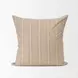 Jensen Beige and Gray Decorative Square Pillow Cover
