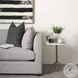 Serre White Marble And Gold Metal 3 Prong End Table