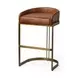 Hollyfield II Brown Upholstered Barstool