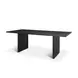 Grier Black 84" Rectangular Dining Table