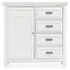 Harborwick White Dove 4 Drawer Door Chest