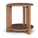 Hisako Brown Round Side Table