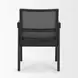 Reid Black Upholstered Dining Armchair