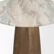 Allyson Medium Brown and Pink 32" Round Marble Top Bistro Table
