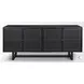 Grier Matte Black Cane Sideboard