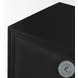 Grier Matte Black Cane Sideboard