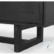 Grier Matte Black Cane Sideboard