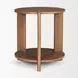 Hisako Brown Round Side Table