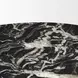 Marilyn Black and White 48" Round Marble Top Dining Table