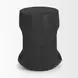 Cove Black Round Sculptural Open Side Table