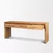 Belford Light Brown 72" Console Table with 3 Drawers