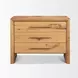 Belford Light Brown 3 Drawer Nightstand