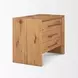 Belford Light Brown 3 Drawer Nightstand