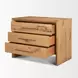 Belford Light Brown 3 Drawer Nightstand
