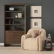 Cove Black Round Sculptural Open Side Table