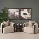 Kornelia Mushroom Gray Upholstered Club Chair