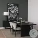 Grier Matte Black Cane Sideboard