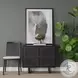 Grier Matte Black Accent Cabinet