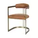 Hollyfield I Brown Upholstered Dining Chair with Nailhead Trim
