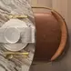 Hollyfield I Brown Upholstered Dining Chair with Nailhead Trim