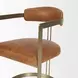 Hollyfield I Brown Upholstered Dining Chair with Nailhead Trim