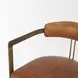 Hollyfield I Brown Upholstered Dining Chair with Nailhead Trim
