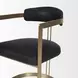 Hollyfield II Black Upholstered Dining Chair with Nailhead Trim