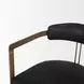 Hollyfield II Black Upholstered Dining Chair with Nailhead Trim