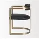 Hollyfield II Black Upholstered Dining Chair with Nailhead Trim