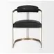 Hollyfield II Black Upholstered Dining Chair with Nailhead Trim