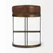 Hollyfield II Brown Upholstered Counter Height Stool