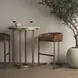Hollyfield II Brown Upholstered Barstool