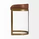 Hollyfield II Brown Upholstered Barstool