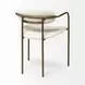 Parker I Cream Upholstered Dining Chair Set of 2