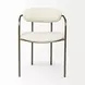 Parker I Cream Upholstered Dining Chair Set of 2