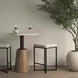 Frodo White Upholstered Barstool