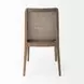 Clara Cream and Brown Performance Fabric Dining Chair