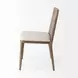 Clara Cream and Brown Performance Fabric Dining Chair