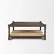 Bondi Dark Brown and Natural Square Coffee Table