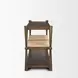 Bondi Dark Brown and Natural Rectangular Console Table