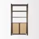 Bondi Dark Brown 2 Door Bookcase