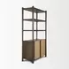 Bondi Dark Brown 2 Door Bookcase