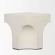 Bunda Ivory Square Concrete Top Accent Table
