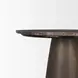 Allyson Dark Brown and Cappuccino 32" Round Marble Top Dining Table