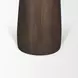 Allyson Dark Brown and Cappuccino 32" Round Marble Top Dining Table
