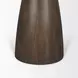 Allyson Dark Brown and Cappuccino 42" Round Marble Top Dining Table