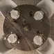 Allyson Dark Brown and Cappuccino 54" Round Marble Top Dining Table