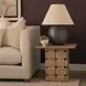 Trellyn Light Brown Square Accent Table